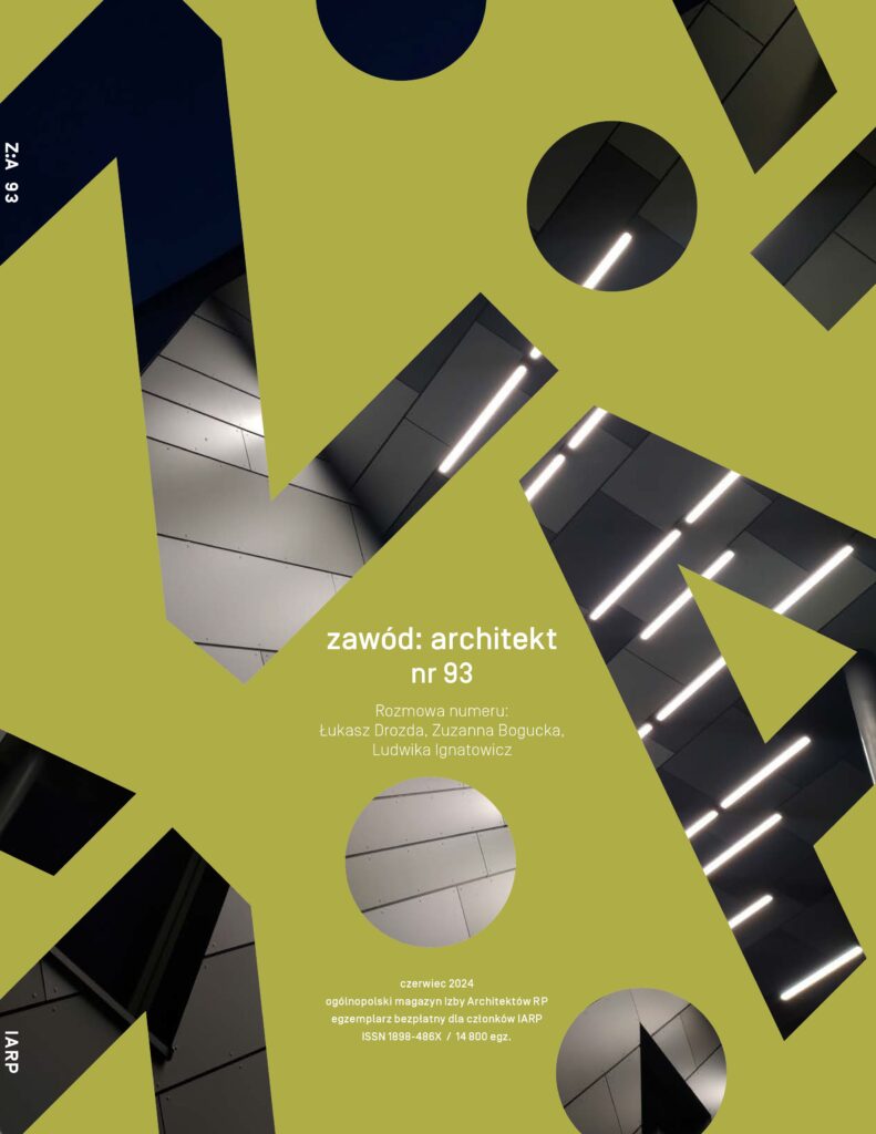 Główna Publikacja w Czasopiśmie Zawód Architekt